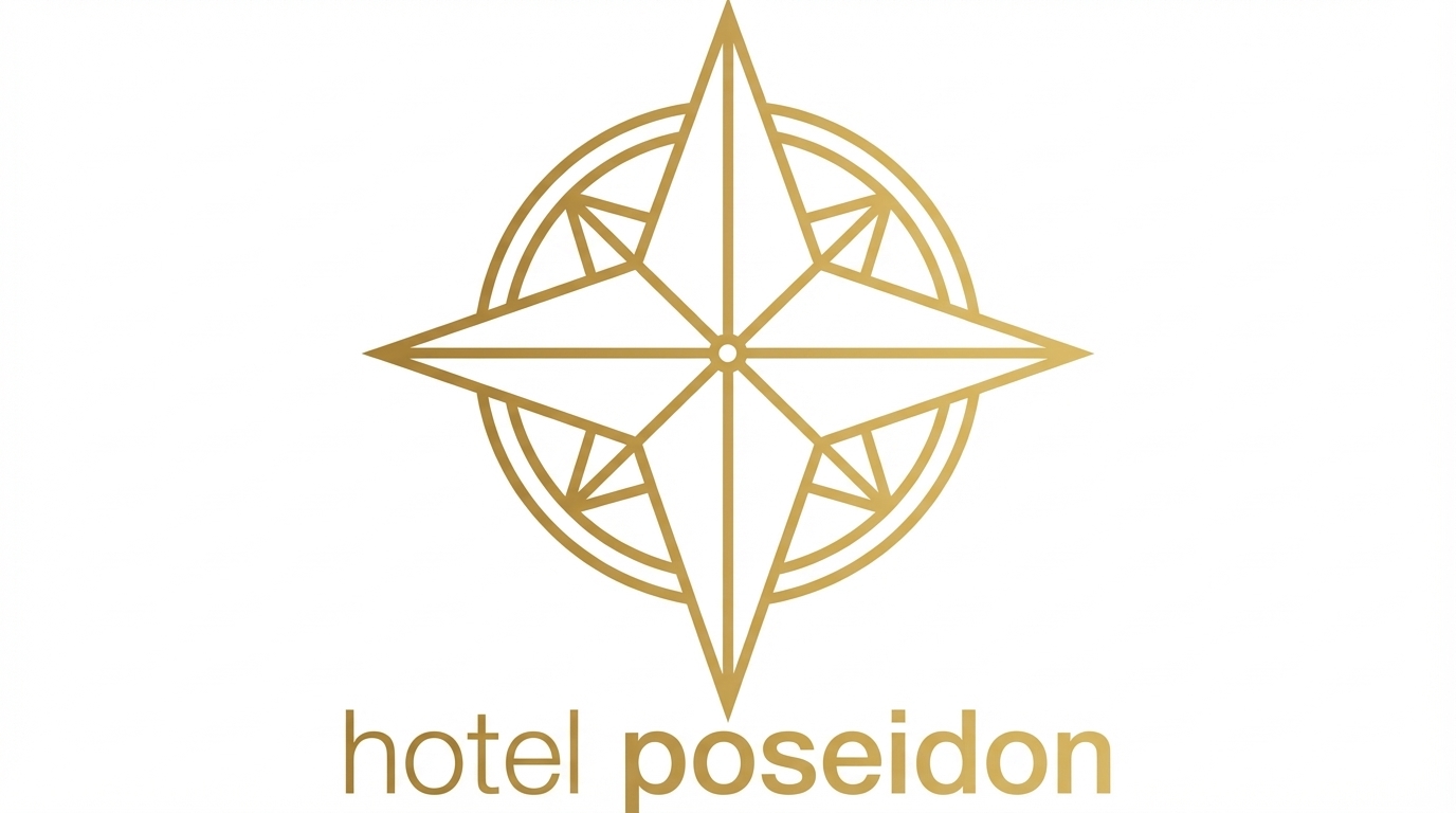 Hotel Poseidon Compass Logo